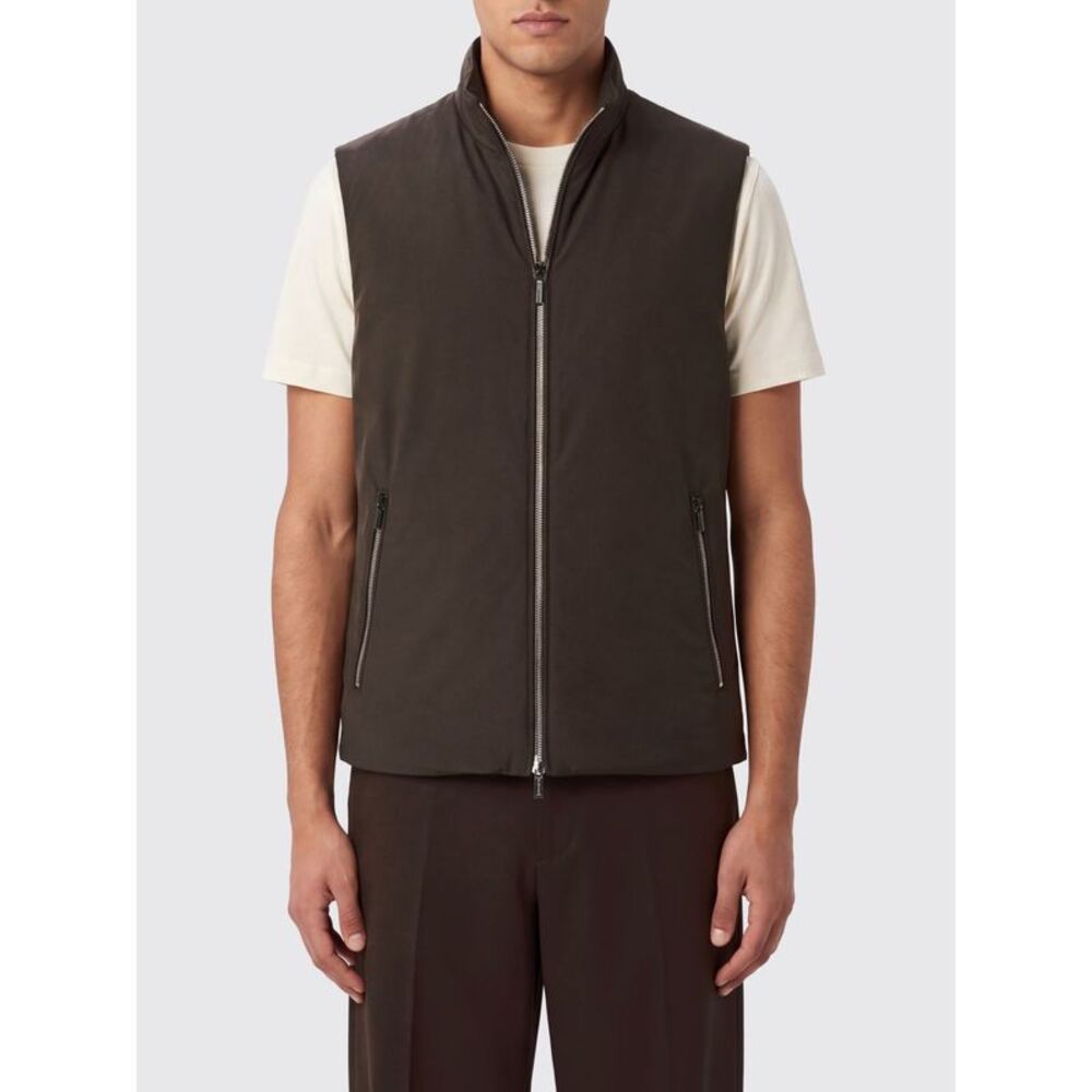 Moorer Men Moorer Padded Technical Polyester Gilet With High Neck And Zip
